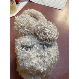 Francesca's fluffy lamb slippers